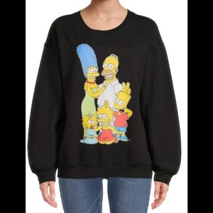 The Simpsons Black Multicolor Women's Sweater Size XXXL